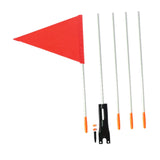 Maxbell Bike Safety Flag with Pole Tent for Safety for Chairwheels Golf Cart Outdoor 37cm