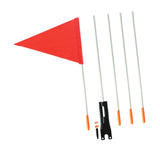 Maxbell Bike Safety Flag with Pole Tent for Safety for Chairwheels Golf Cart Outdoor 37cm