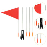 Maxbell Bike Safety Flag with Pole Tent for Safety for Chairwheels Golf Cart Outdoor 37cm