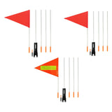 Maxbell Bike Safety Flag with Pole Tent for Safety for Chairwheels Golf Cart Outdoor 37cm