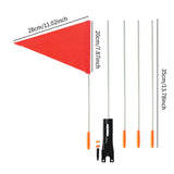 Maxbell Bike Safety Flag with Pole Tent for Safety for Chairwheels Golf Cart Outdoor 35cm