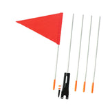 Maxbell Bike Safety Flag with Pole Tent for Safety for Chairwheels Golf Cart Outdoor 35cm