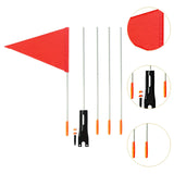 Maxbell Bike Safety Flag with Pole Tent for Safety for Chairwheels Golf Cart Outdoor 35cm