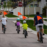 Maxbell Bike Safety Flag with Pole Tent for Safety for Chairwheels Golf Cart Outdoor 35cm