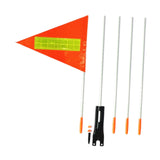 Maxbell Bike Safety Flag with Pole Tent for Safety for Chairwheels Golf Cart Outdoor 30cm