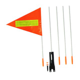 Maxbell Bike Safety Flag with Pole Tent for Safety for Chairwheels Golf Cart Outdoor 30cm