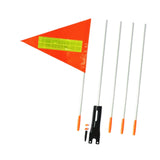 Maxbell Bike Safety Flag with Pole Tent for Safety for Chairwheels Golf Cart Outdoor 30cm