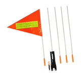 Maxbell Bike Safety Flag with Pole Tent for Safety for Chairwheels Golf Cart Outdoor 30cm