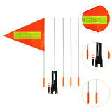 Maxbell Bike Safety Flag with Pole Tent for Safety for Chairwheels Golf Cart Outdoor 30cm