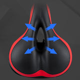 Maxbell Bicycle Seat Memory Foam Padding Simple Assembly Accessories Shock Absorbing Black