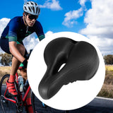 Maxbell Bicycle Seat Memory Foam Padding Simple Assembly Accessories Shock Absorbing Black