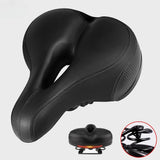 Maxbell Bicycle Seat Memory Foam Padding Simple Assembly Accessories Shock Absorbing Black