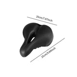 Maxbell Bicycle Seat Memory Foam Padding Simple Assembly Accessories Shock Absorbing Black