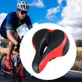 Maxbell Bicycle Seat Memory Foam Padding Simple Assembly Accessories Shock Absorbing Red