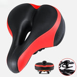 Maxbell Bicycle Seat Memory Foam Padding Simple Assembly Accessories Shock Absorbing Red