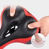 Maxbell Bicycle Seat Memory Foam Padding Simple Assembly Accessories Shock Absorbing Red