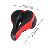 Maxbell Bicycle Seat Memory Foam Padding Simple Assembly Accessories Shock Absorbing Red