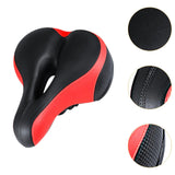 Maxbell Bicycle Seat Memory Foam Padding Simple Assembly Accessories Shock Absorbing Red