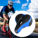 Maxbell Bicycle Seat Memory Foam Padding Simple Assembly Accessories Shock Absorbing Blue