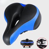 Maxbell Bicycle Seat Memory Foam Padding Simple Assembly Accessories Shock Absorbing Blue