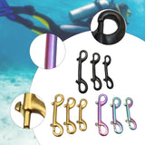 Maxbell Double Ended Bolt Snap Clip for Water Bucket Equine Linking Dog Leash Collar 90 mm Black