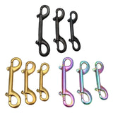 Maxbell Double Ended Bolt Snap Clip for Water Bucket Equine Linking Dog Leash Collar 90 mm Black