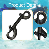 Maxbell Double Ended Bolt Snap Clip for Water Bucket Equine Linking Dog Leash Collar 100 mm Black