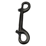 Maxbell Double Ended Bolt Snap Clip for Water Bucket Equine Linking Dog Leash Collar 115 mm Black