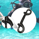 Maxbell Double Ended Bolt Snap Clip for Water Bucket Equine Linking Dog Leash Collar 115 mm Black