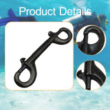 Maxbell Double Ended Bolt Snap Clip for Water Bucket Equine Linking Dog Leash Collar 115 mm Black