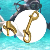 Maxbell Double Ended Bolt Snap Clip for Water Bucket Equine Linking Dog Leash Collar 90 mm Gold