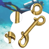 Maxbell Double Ended Bolt Snap Clip for Water Bucket Equine Linking Dog Leash Collar 90 mm Gold