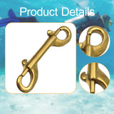 Maxbell Double Ended Bolt Snap Clip for Water Bucket Equine Linking Dog Leash Collar 90 mm Gold