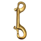 Maxbell Double Ended Bolt Snap Clip for Water Bucket Equine Linking Dog Leash Collar 100 mm Gold