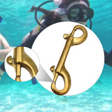 Maxbell Double Ended Bolt Snap Clip for Water Bucket Equine Linking Dog Leash Collar 100 mm Gold