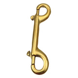 Maxbell Double Ended Bolt Snap Clip for Water Bucket Equine Linking Dog Leash Collar 115 mm Gold