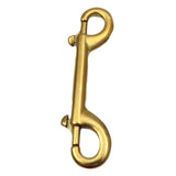 Maxbell Double Ended Bolt Snap Clip for Water Bucket Equine Linking Dog Leash Collar 115 mm Gold
