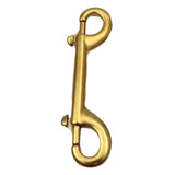 Maxbell Double Ended Bolt Snap Clip for Water Bucket Equine Linking Dog Leash Collar 115 mm Gold