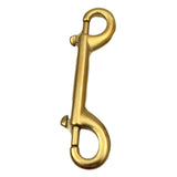 Maxbell Double Ended Bolt Snap Clip for Water Bucket Equine Linking Dog Leash Collar 115 mm Gold