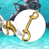 Maxbell Double Ended Bolt Snap Clip for Water Bucket Equine Linking Dog Leash Collar 115 mm Gold