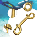 Maxbell Double Ended Bolt Snap Clip for Water Bucket Equine Linking Dog Leash Collar 115 mm Gold