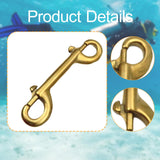 Maxbell Double Ended Bolt Snap Clip for Water Bucket Equine Linking Dog Leash Collar 115 mm Gold