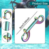Maxbell Double Ended Bolt Snap Clip for Water Bucket Equine Linking Dog Leash Collar 90 mm Colorful