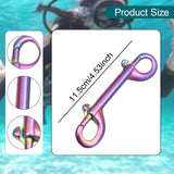 Maxbell Double Ended Bolt Snap Clip for Water Bucket Equine Linking Dog Leash Collar 115 mm Colorful