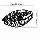 Maxbell Bike Rear Wheel Net Foot Guard Protector Easy to Install Cycling Accessories Black