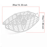 Maxbell Bike Rear Wheel Net Foot Guard Protector Easy to Install Cycling Accessories White