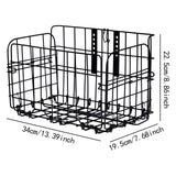 Maxbell Bike Handlebar Folding Wire Basket for Cat Carrier Easily Install Heavy Duty