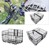 Maxbell Bike Handlebar Folding Wire Basket for Cat Carrier Easily Install Heavy Duty