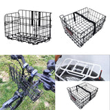 Maxbell Bike Handlebar Folding Wire Basket for Cat Carrier Easily Install Heavy Duty