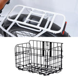 Maxbell Bike Handlebar Folding Wire Basket for Cat Carrier Easily Install Heavy Duty